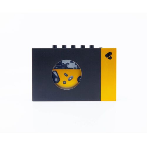 We Are Rewind Black & Yellow Cassette Player