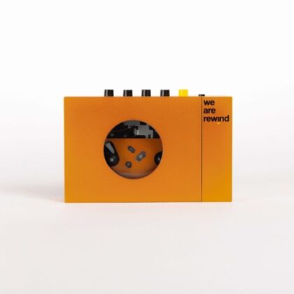 We Are Rewind Orange Cassette Player